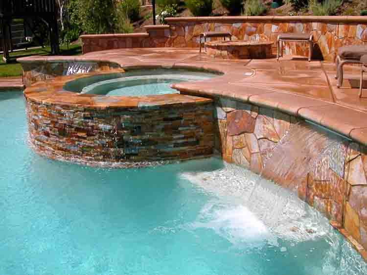 Custom pool and spa construction