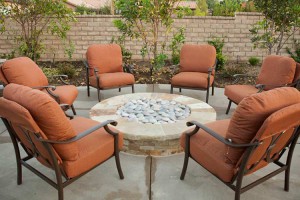 firepit and chairs